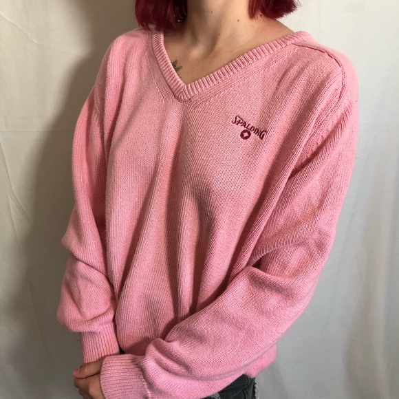 Four Edition Spalding Sweaters - Vintage Baby Pink Spalding Sweater